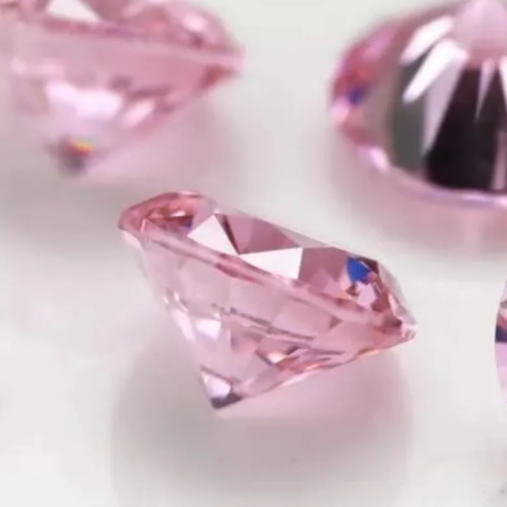 2.60ct Pink Morganite 7mm Round Cut Loose Gemstone Diamond Style Ring Size Gem - Picture 5 of 8